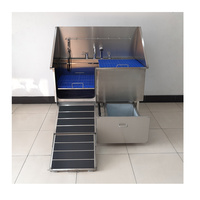 Baignoire de toilettage pour animaux de compagnie EUR PET Oscat avec rampe, en acier inoxydable, pour spa vétérinaire et beauté canine, à vendre
