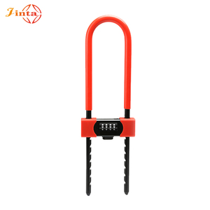 Jinta 15*90*470mm 4 chữ số kết hợp phím Chống Trộm D hình dạng khóa U Khóa Xe Đạp Xe Đạp E-Scooter xe máy Phụ kiện U Khóa - Product Image 4