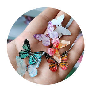 Schattige Mini 3d Vlinderhars Voor <span class=keywords><strong>Plastic</strong></span> Decoratie Nair Art Decoratie - Product Image 2