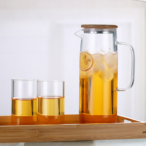 เหยือกน้ำแก้วบอโรซิลิเกต <span class=keywords><strong>ล</strong></span>ดราคาพิเศษ ปลอดสารตะกั่ว ปลอดสาร BPA เป็นมิตรกับสิ่งแวด<span class=keywords><strong>ล</strong></span>้อม ดีไซน์หรูหรา เหมาะสำหรับชาเย็น <span class=keywords><strong>ล</strong></span>้างในเครื่อง<span class=keywords><strong>ล</strong></span>้างจานได้ - Product Image 5