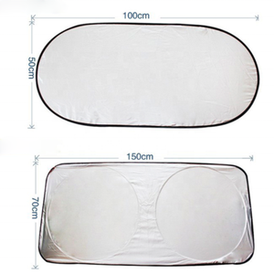 ม่านบังแดดหน้าต่างหน้าต่างป้องกันรังสียูวีแบบพกพาพับได้โลโก้ตามสั่ง - Product Image 3
