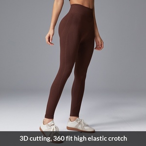 Pantalon de yoga taille haute sans couture pour l'automne et l'hiver, effet fessier galbé, contrôle <span class=keywords><strong>du</strong></span> ventre, rehaussement des hanches, sans plis ni lignes gênantes - Product Image 3