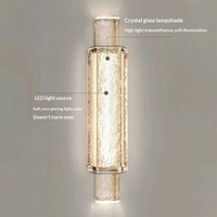 Lampe murale LED en cristal de style postmoderne pour salon, hall d'hôtel et décoration d'allée