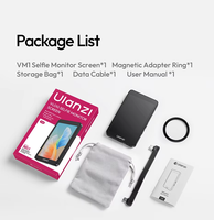 Écran de contrôle professionnel pour vlog et selfie sur téléphone portable Ulanzi VM1 avec anneau magnétique 4K 60FPS pour iPhone 18 17 16