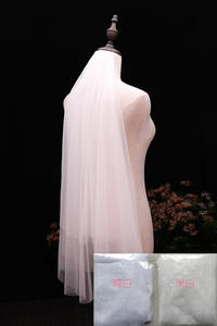 All'ingrosso Voile corto velo accessori da sposa a buon mercato Welon <span class=keywords><strong>Veu</strong></span> De Noiva velo da sposa Sluier Brautschleier da sposa BV010 - Product Image 2