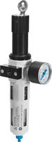 Vanne de réduction de pression LFRS-1/4-D-5M-MINI, interface 1/4 po, 12 bars, purge manuelle, précision 5 m, série 3/8 194716