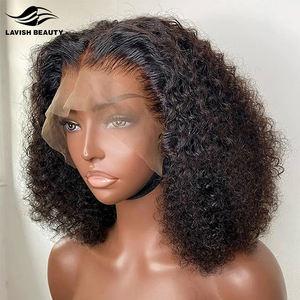Vente en gros de produits à forte valeur ajoutée 2024 Hd Full Lace perruques de cheveux humains brésiliens perruque de cheveux naturels cheveux bruts indiens Kinky Curly sans colle - Product Image 2