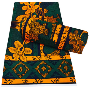 ผ้าพิมพ์ลายแอฟริกันคุณภาพสูงแบบใหม่ลดราคา ผ้าฝ้าย 100% ลายบาติกดัตช์ ไนจีเรีย สำหรับเด็กผู้ชาย ชุดซูชิงและผ้าคาดเอว - Product Image 2