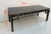 Table console en bois antique rustique faite à la main avec un design miroir pour la salle à manger et le salon, meubles pour la maison ou l'hôtel