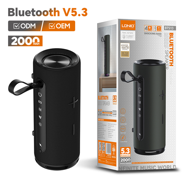 LDNIO BTS13 New Technology Power Smart Speaker Wireless Blue Tooth Speaker Mini Outdoor Stereo Subwoofer Waterproof BT Speaker