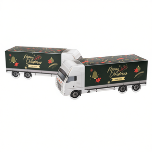 Figurina Camion Natalizio Decorazione Festiva Confezione Regalo Con Cioccolatini - Product Image 2