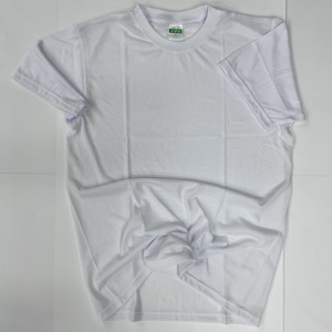 Factory Wholesale <strong>White</strong> 220g# Men's T-Shirt Short Sleeve Breathable Gym Wear Lightweight <strong>Plain</strong> <strong>Tee</strong> by Menswear Manufacturers - Product Image 3