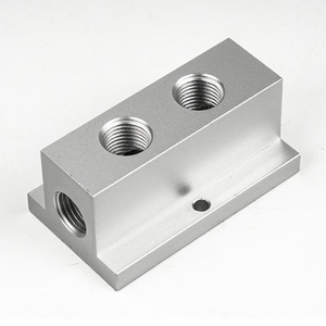 Gas Carbon Dioxide Fluid Distributor Anodized Hydraulic Pneumatic Fittings Aluminum Alloy Manifold Custom Stainless Steel - Product Image 2