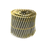 Acier inoxydable 304 Q195 Bobine Clous Anneau Tige Spirale Hélicoïdale Assemblé Vis Fer Matériel Pneumatique Nail Palette