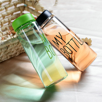 Bouteille en verre de 400 ml pour eau potable, impression sérigraphique, vente en gros, populaire