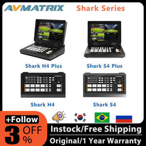 <span class=keywords><strong>AVMATRIX</strong></span> 10.1 pouces FHD IPS écran métal Streaming Audio vidéo mélangeur 4-CH commutateur vidéo pour SDI/HD Shark S4/S4 Plus H4/H4 Plus - Product Image 2