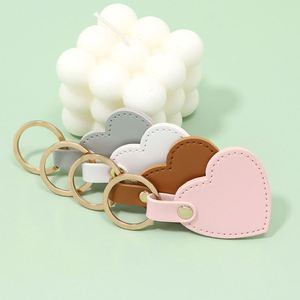 Fashion <b>Girlfriend</b> Heart Leather Keychain for Women Lady Car Key Handbag Decoration - Product Image 4