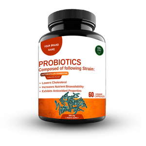 Probióticos puros 100% de alta calidad, soporte de base natural, cápsulas saludables para el sistema nervioso, etiqueta privada directa del proveedor indio - Product Image 1