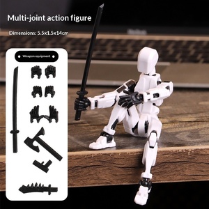 Lot de 6 figurines d'action 3D T13 assemblées, figurine d'action Dummy Nova Titan Lucky 13, <span class=keywords><strong>jouet</strong></span> articulé imprimé en 3D multi-articulations - Product Image 6