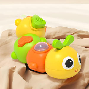Jouets éducatifs, jouets en plastique en forme de chenille, jouets interactifs parents-enfants, jouets amusants pour bébés rampants, enfants - Product Image 3