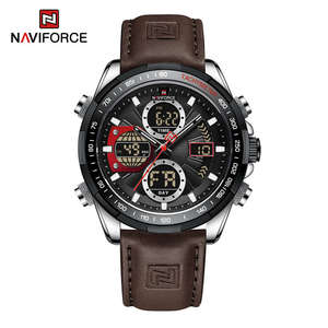 นาฬิกาข้อมือผู้ชาย <span class=keywords><strong>NAVIFORCE</strong></span> รุ่น NF9197L สไตล์สปอร์ตหรูหรา สายหนังแท้ ระบบควอตซ์ กันน้ำ ตัวเรือนโลหะผสม ดีไซน์ทันสมัย - Product Image 3