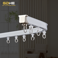 Rail de rideau flexible de haute qualité en forme de L et de U, blanc, courbé, pour fenêtre en baie, décoration intérieure