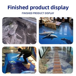 Высокопрозрачная 3D-эпоксидная смола для пола AB, самовыравнивающаяся, для строительных работ, материал для художественных полов - Product Image 2