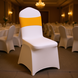 DB <b>Chair</b> <b>Cover</b> Spandex Stretch Fitted Removable Washable Plain Dyed Classic Style for Wedding Event Use - Product Image 2