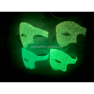 Máscara Veneciana Fluorescente HLC ODM que Brilla en la Oscuridad, Máscara de Carnaval con Llama, Máscara de Mascarada para Fiestas Nocturnas, Accesorio de Disfraz - Product Image 5