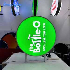 Bảng Hiệu Quảng Cáo Kỹ Thuật Số Bảng Hiệu Hộp Đèn Bảng Hiệu Hộp Đèn Tròn Tròn Hình Tròn Bằng Acrylic Hai Mặt Led - Product Image 5