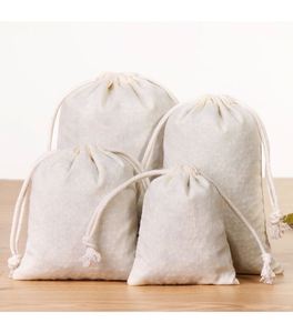 Pochette personnalisée en mousseline de coton fine, sac à cordon écologique pour sachets de thé, savon, bijoux, rangement, recyclable, sur mesure - Product Image 4