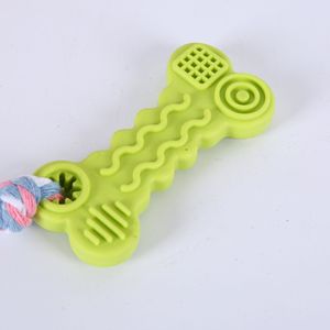 Jouet à mâcher pour chien en TPR durable, forme biscuit, nettoyage dentaire, taille moyenne, fournitures pour animaux de compagnie pour chiens - Product Image 4
