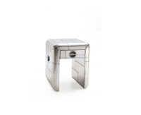 Bureau modulaire convertible moderne pour poste de travail, ensemble complet en aluminium avec tiroir pour bureau à domicile et hôtel