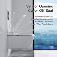 Toilette intelligente moderne Bidet électrique intelligent WC avec conception de mur intérieur caractéristique automatique