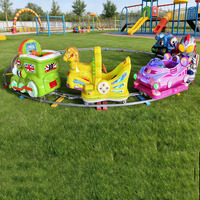 Train électrique miniature pour enfants de la marque KS avec rails et supports fonctionnant sur piles - Utilisation en centre commercial et à domicile, capacité supérieure à 500 kg