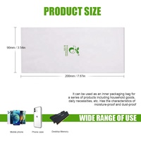 Sacs plats transparents biodégradables et compostables personnalisés avec logo pour coques de téléphone - Pochette écologique pour housses de mobiles