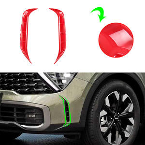 Accesorios de Exterior para coche, lámpara antiniebla delantera, embellecedor de luz frontal, ABS, roja, para <span class=keywords><strong>KIA</strong></span> <span class=keywords><strong>Sportage</strong></span> NQ5 <span class=keywords><strong>2022</strong></span>, novedad - Product Image 2