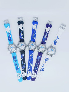 3D Dessin Animé Mignon Enfants En Caoutchouc de Montre Étudiant <span class=keywords><strong>Temps</strong></span> Quartz Montre pour Les Filles Garçons - Product Image 5