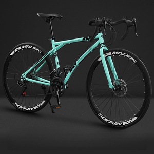 Bicicleta de Carretera para Adultos, Hombre/Mujer, con Velocidades Variables, Neumáticos Sólidos, Frenos de Disco, Super Rápida, Color Rojo, 21 Velocidades - Product Image 4