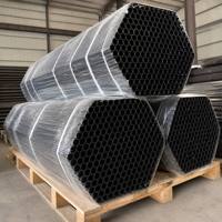 Vente en gros d'usine de tubes en acier noir laminé à froid, carrés et rectangulaires, soudés, utilisés pour les projets d'ingénierie extérieure