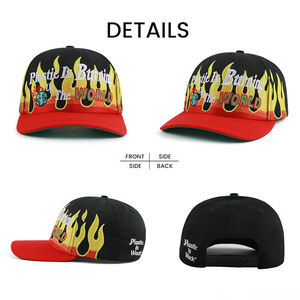 25 عامًا من الخبرة في تصنيع القبعات، تصنيع حسب الطلب، قبعات بيسبول حمراء عتيقة عالية الجودة مخصصة بـ 6 ألواح - Product Image 3