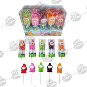 Piruletas de Animales 3D de Dibujos Animados, Halal, OEM, con Múltiples Sabores de Frutas, Piruletas con Forma de Conejo, Dulces Duros para Niños, Regalo para Fiestas Infantiles - Product Image 1