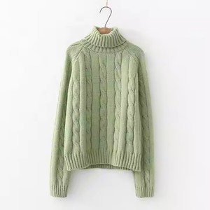 كنزة نسائية من الصوف الكشمير من OEM محبوك بياقة مدورة كنزة للنساء - Product Image 3