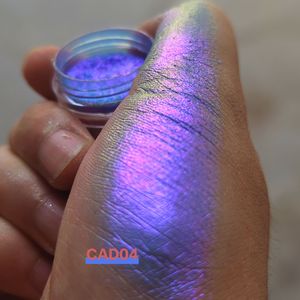 Kosmetikglitter in Regenbogenfarben mit Chamäleon-Effekt, Multichrom-<span class=keywords><strong>Lidschatten</strong></span>, Loses Pigmentpulver für Make-up - Product Image 6