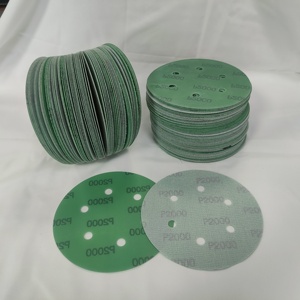 Schuurpapier Schijf 6 ''150Mm Haak En Lus Schuurschijf Met Multi Gaten Zirkonia Groene Film Schuurpapier Voor Automatische - Product Image 1