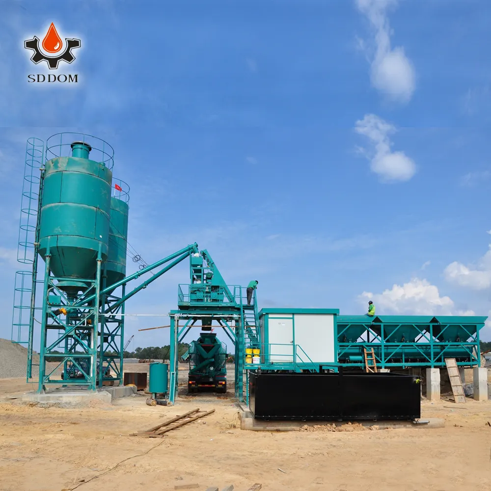 Factory manufacturer hzs 25 to 240 m3/h Small portable ready mixed concrete batching plant