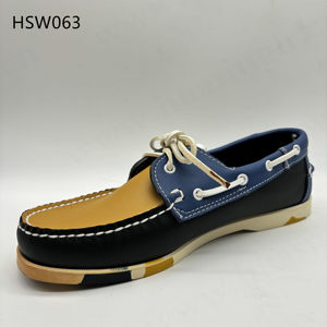 HY, Exclusivos Mocasines Casuales Antisuciedad con Diseño de Patchwork, Zapatos de Moda para Pies Anchos, Zapatos Náuticos Populares en Portugal HSW063 - Product Image 1