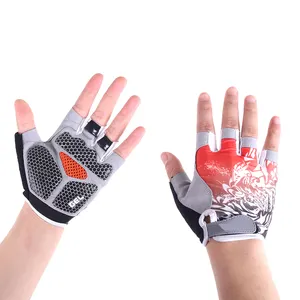 Best Anti-Slip Half Finger Gym Workout Dumbbell Fitness Riding Gloves Weightlifting Wristband