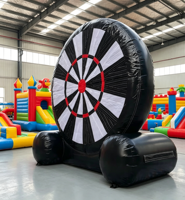 Jeu de fléchettes de football gonflable personnalisé, aire de jeux gonflable interactive en plein air, jeu de carnaval gonflable pour enfants et adultes