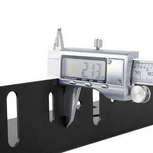 Support de fixation de plaque d'immatriculation pour pare-chocs avant de voiture, avec bande lumineuse LED, en alliage d'aluminium. - Product Image 4